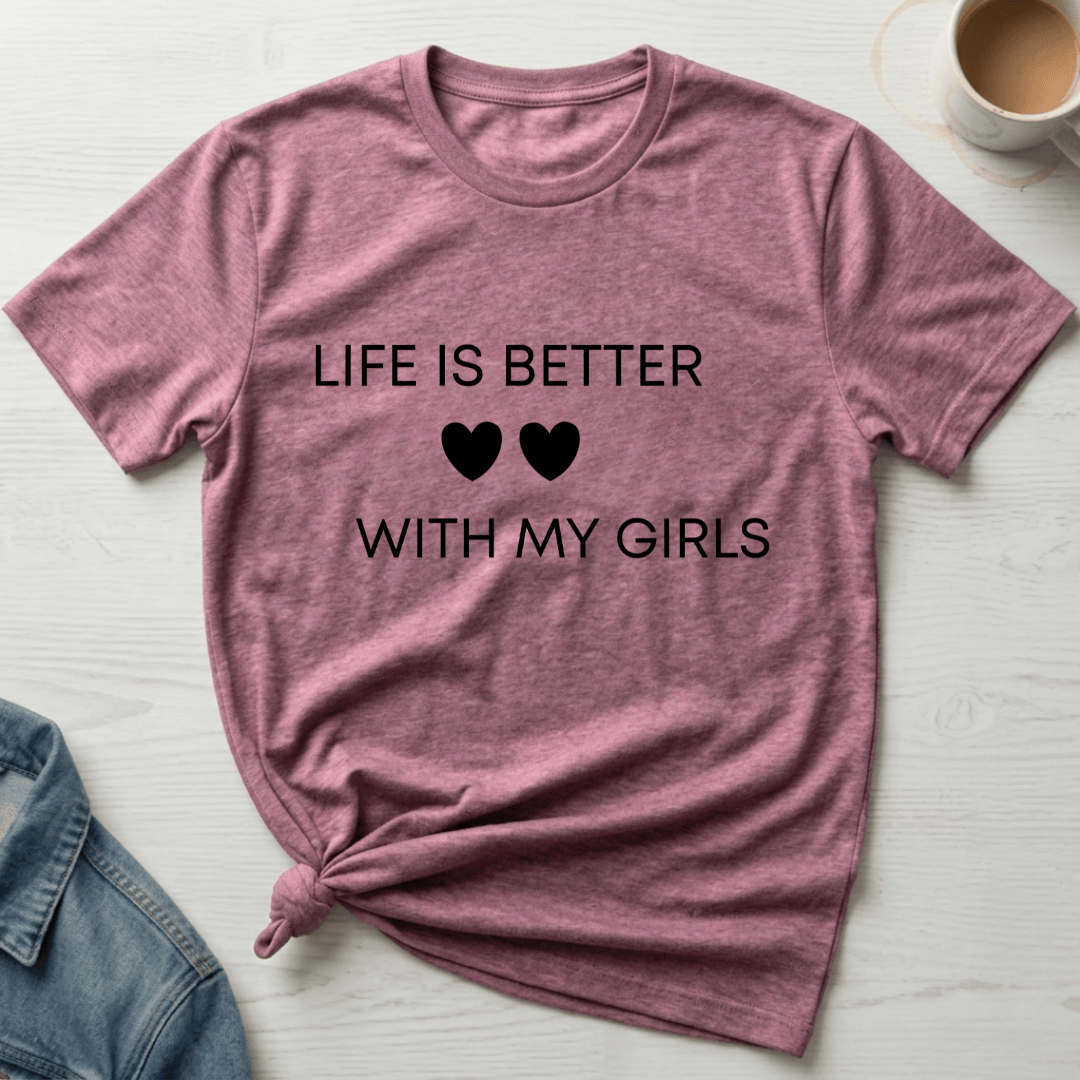 mom life tee that says Life is Better Mom T-Shirt for moms