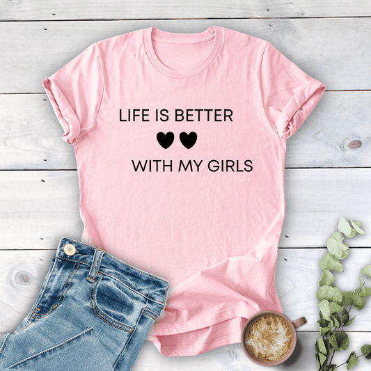 mom life tee that says Life is Better Mom T-Shirt for moms