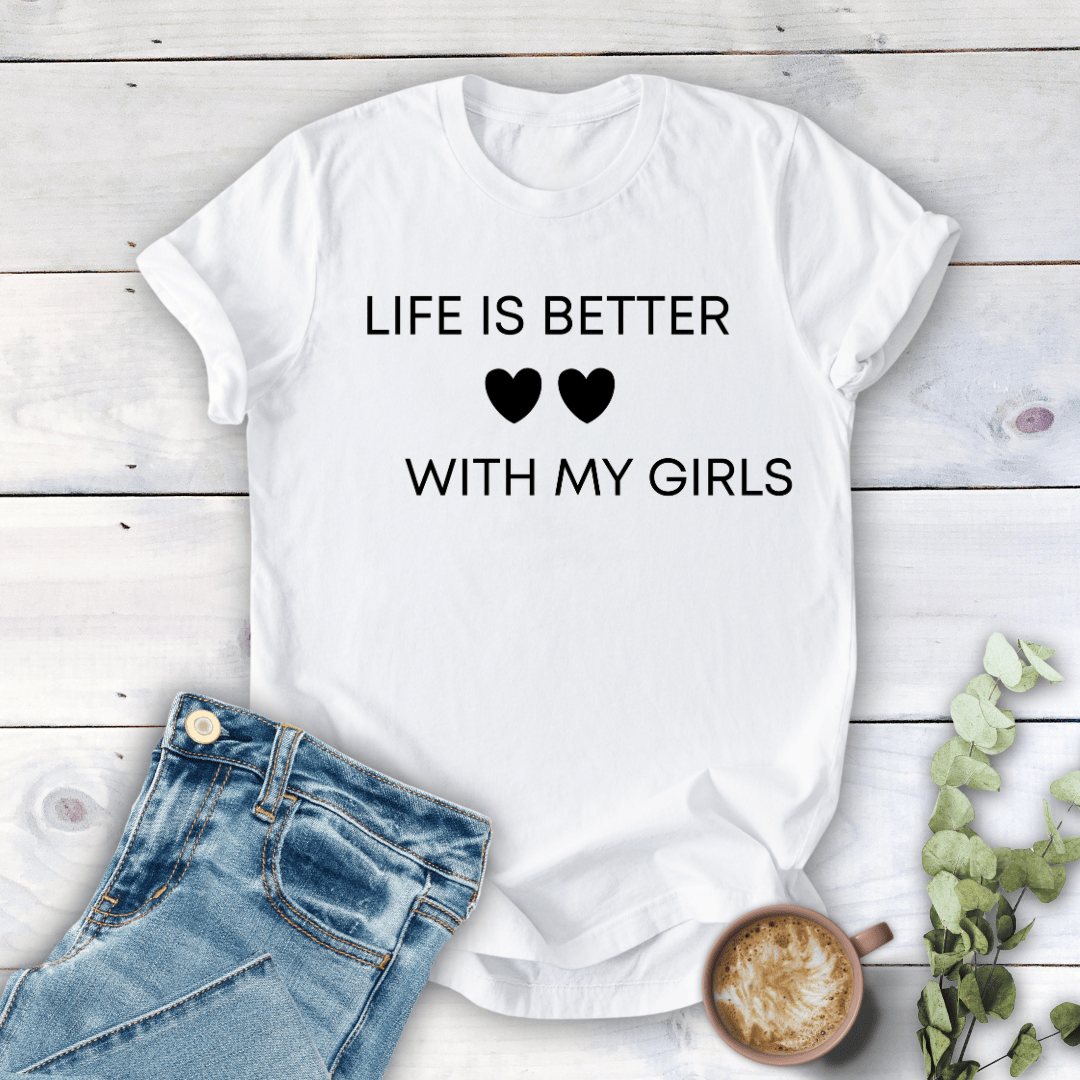 mom life tee that says Life is Better Mom T-Shirt for moms