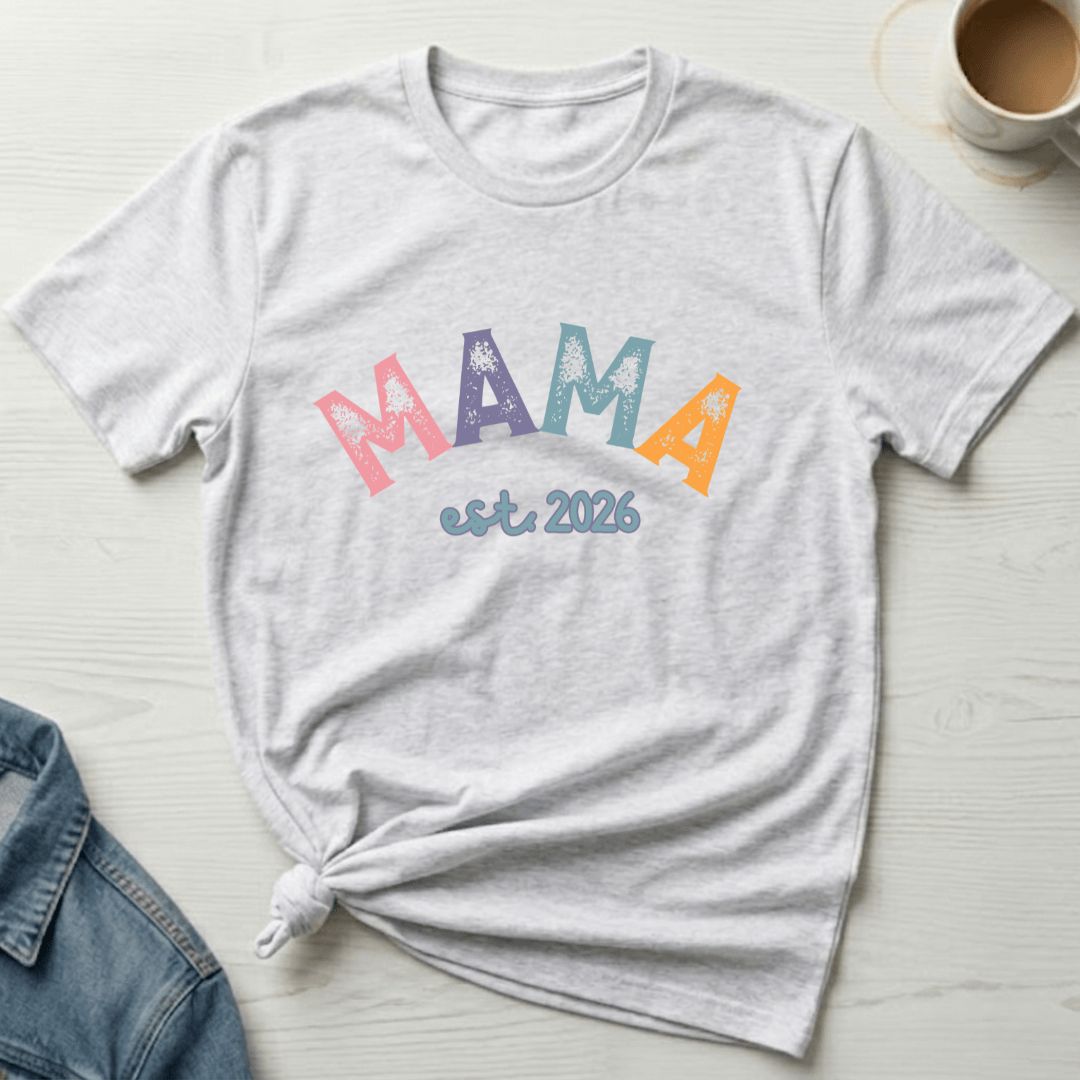 mom life tee that says MAMA 2026 Mom T-Shirt for moms