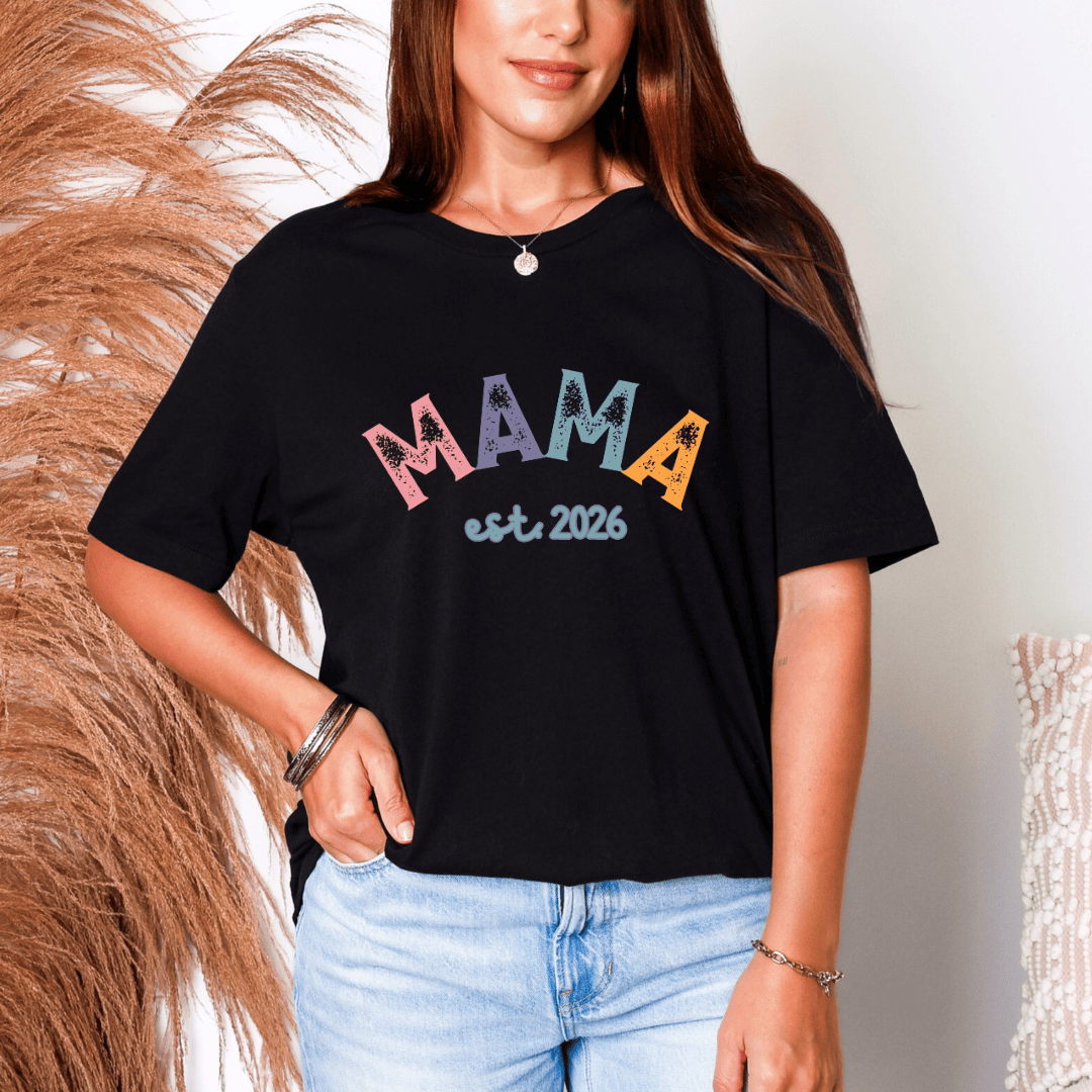 mom life tee that says MAMA 2026 Mom T-Shirt for moms