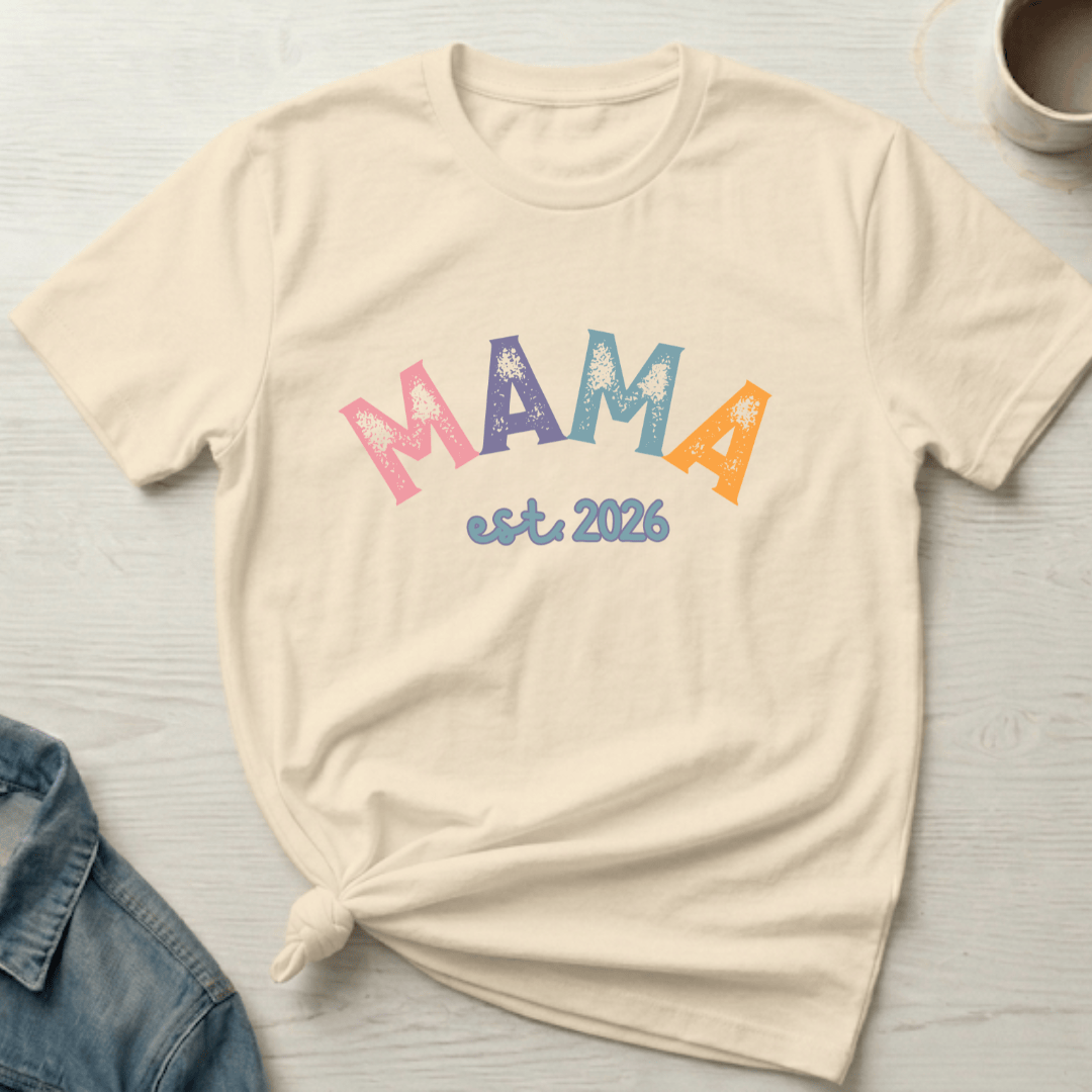 mom life tee that says MAMA 2026 Mom T-Shirt for moms