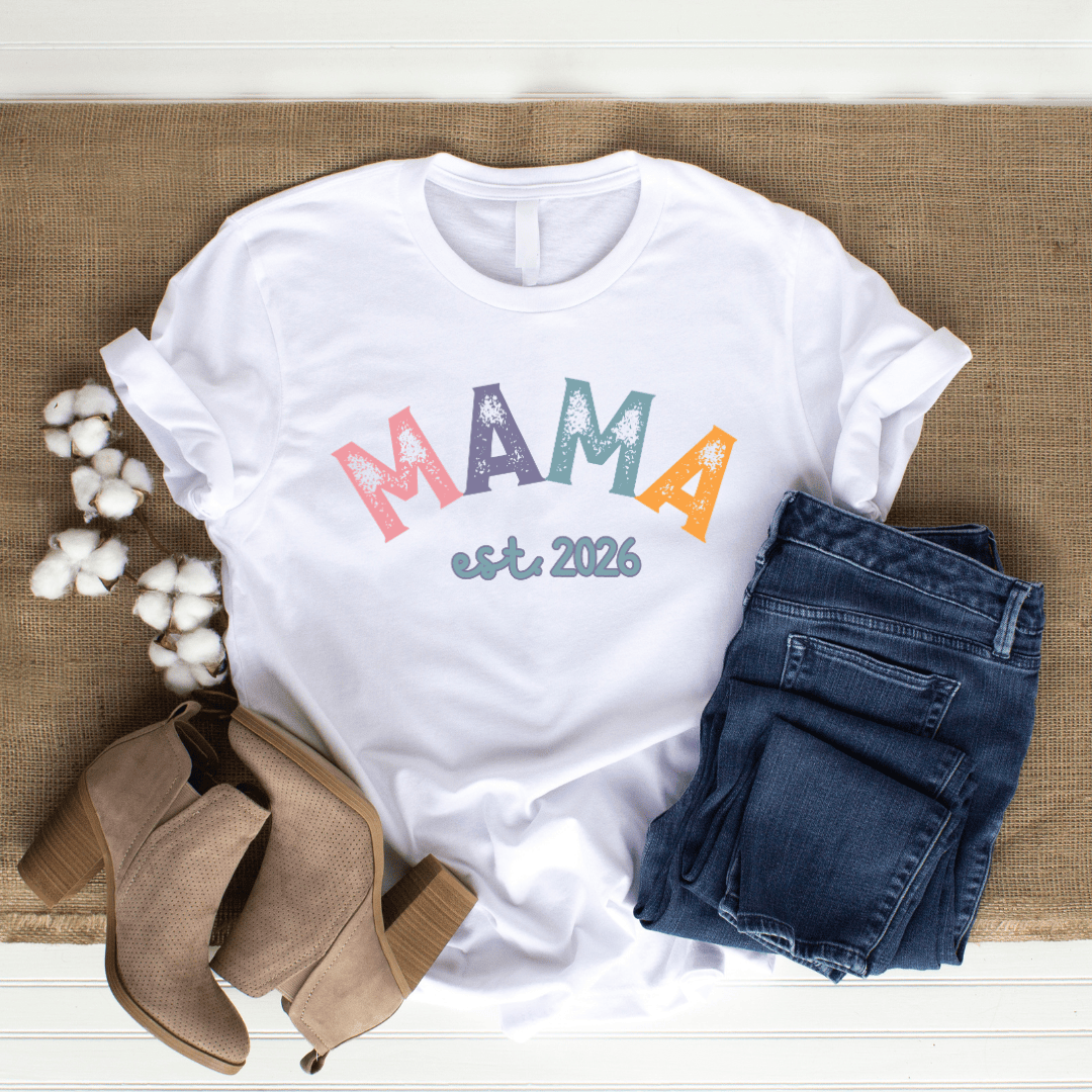 mom life tee that says MAMA 2026 Mom T-Shirt for moms
