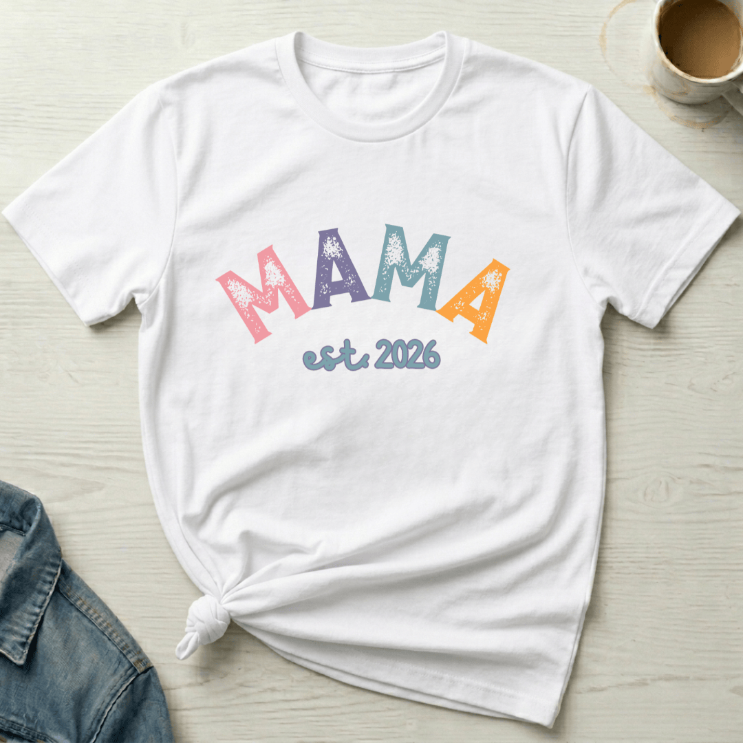 mom life tee that says MAMA 2026 Mom T-Shirt for moms