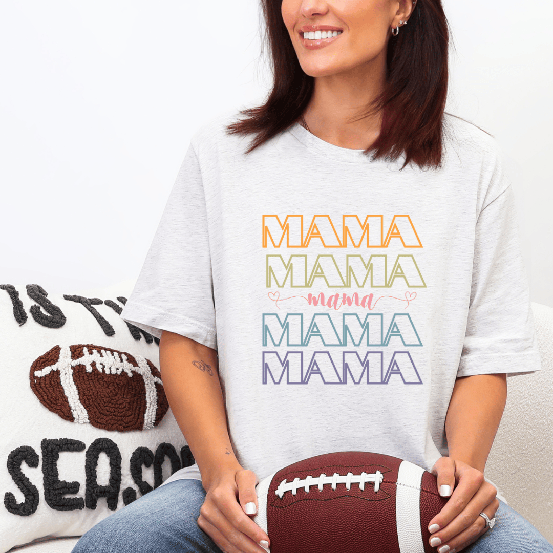 mom life tee that says MAMA T-Shirt for moms