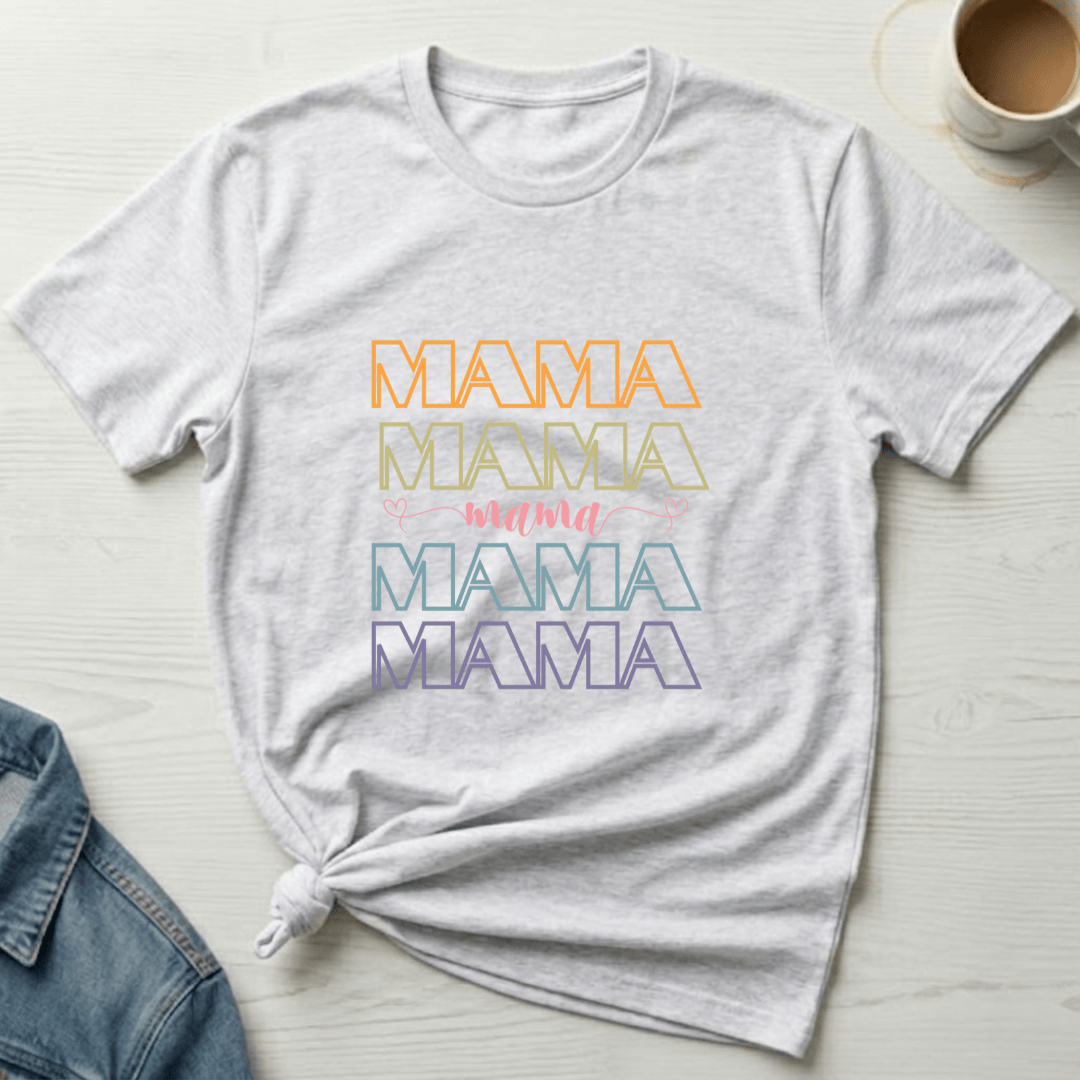 mom life tee that says MAMA T-Shirt for moms
