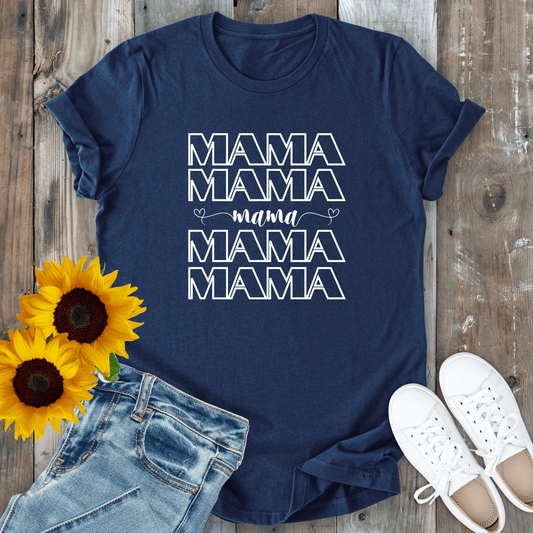 mom life tee that says MAMA T-Shirt for moms