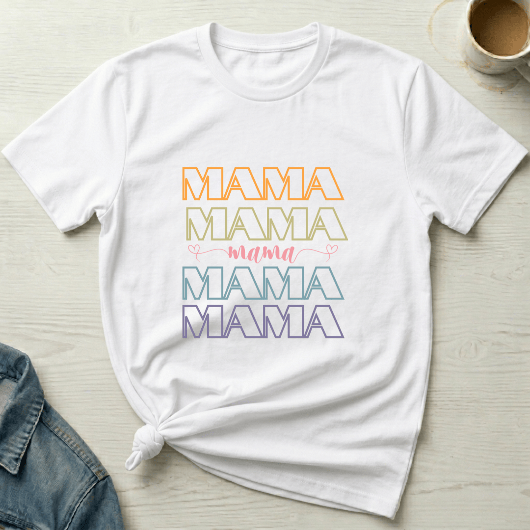 mom life tee that says MAMA T-Shirt for moms
