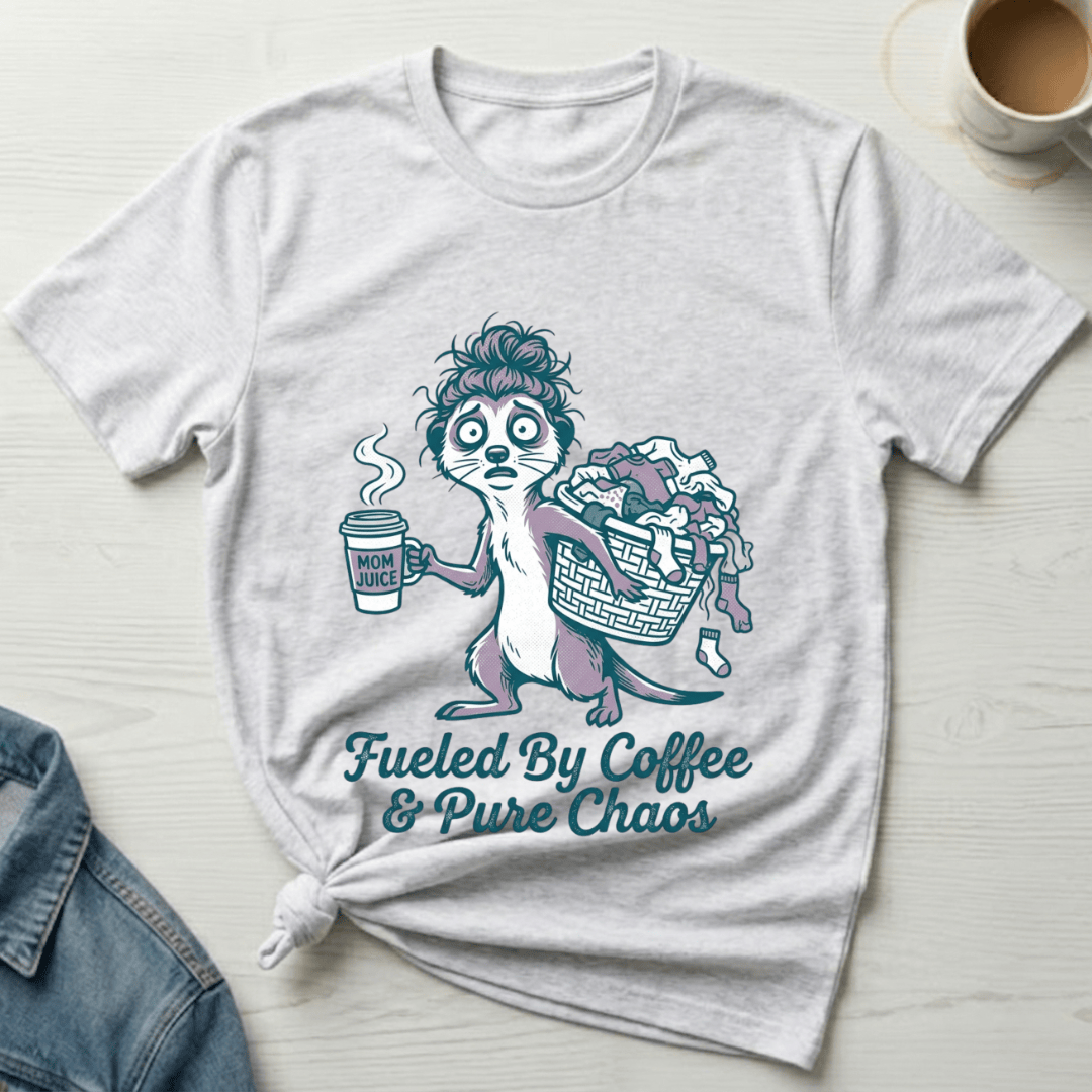 mom life tee that says Meerkat Mom T-Shirt for moms