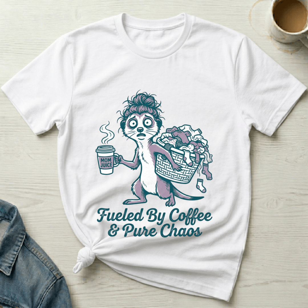 mom life tee that says Meerkat Mom T-Shirt for moms