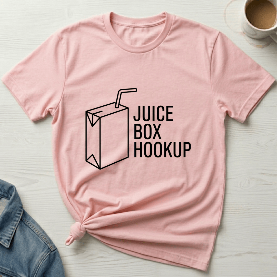 mom life tee that says Minimalist Juice Box Mom T-Shirt for moms