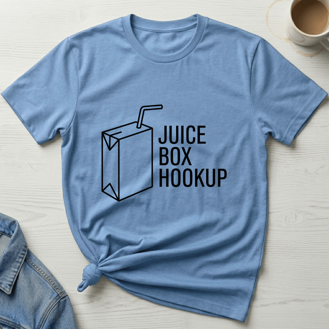mom life tee that says Minimalist Juice Box Mom T-Shirt for moms