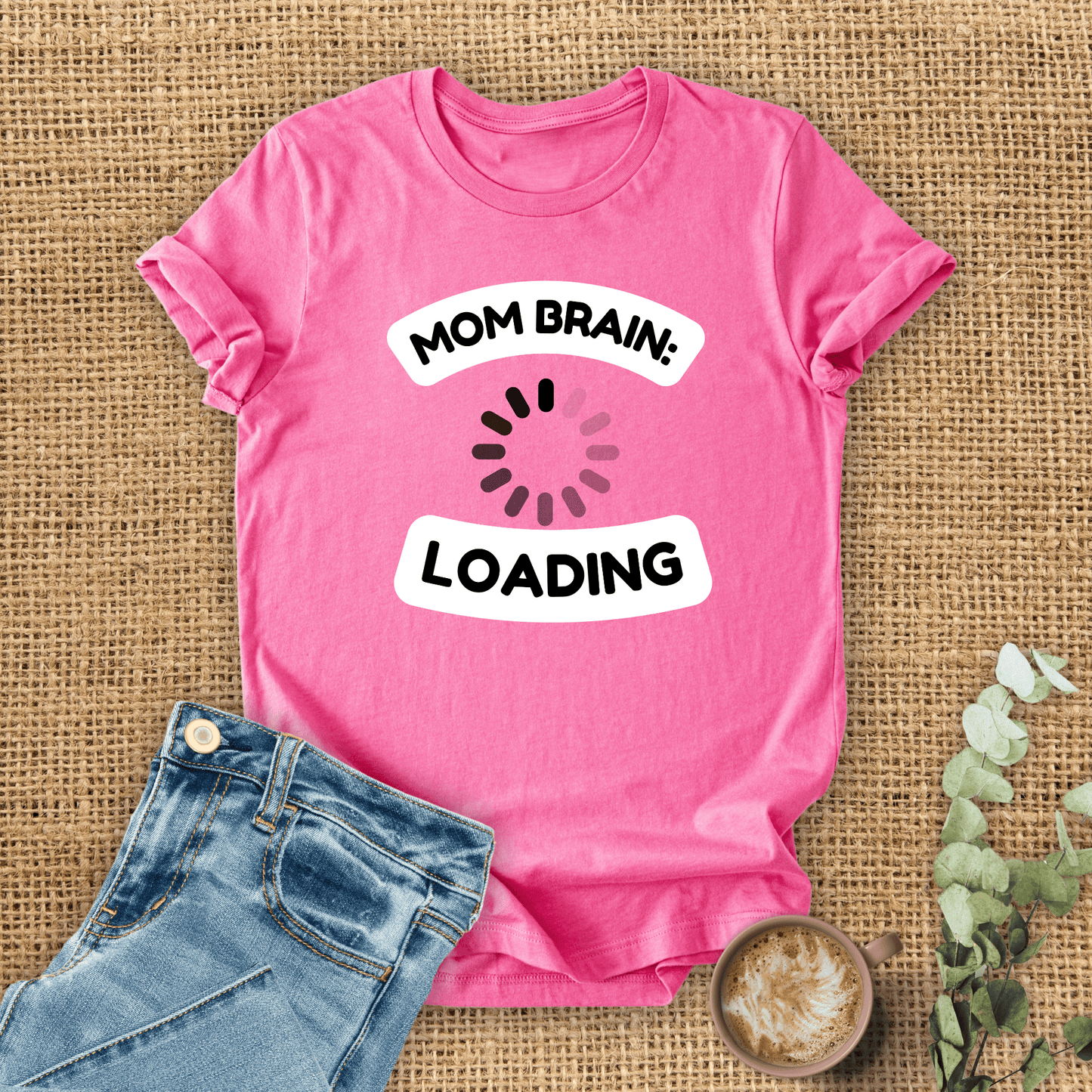 mom life tee that says Mom Brain T-Shirt for moms