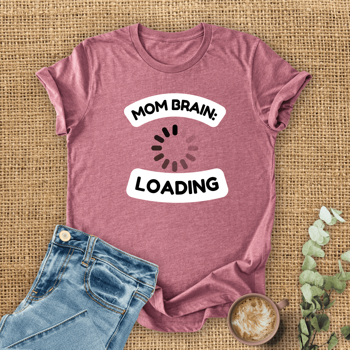 mom life tee that says Mom Brain T-Shirt for moms