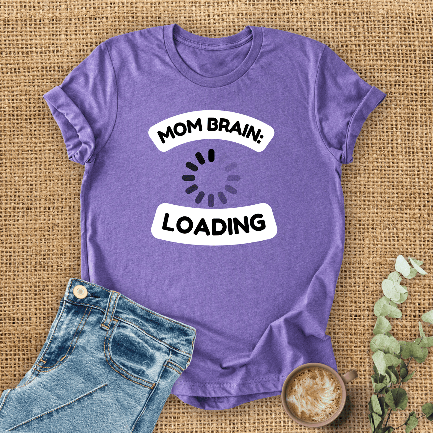 mom life tee that says Mom Brain T-Shirt for moms