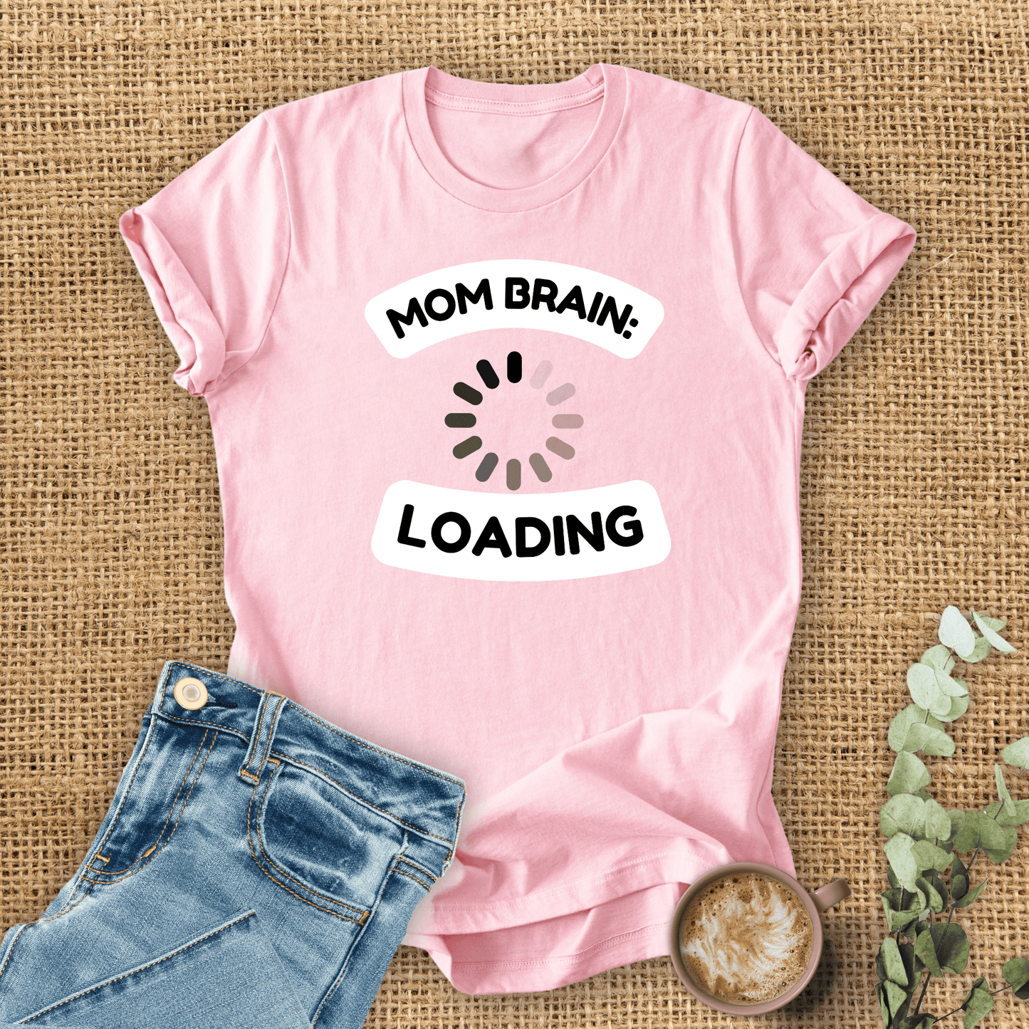 mom life tee that says Mom Brain T-Shirt for moms