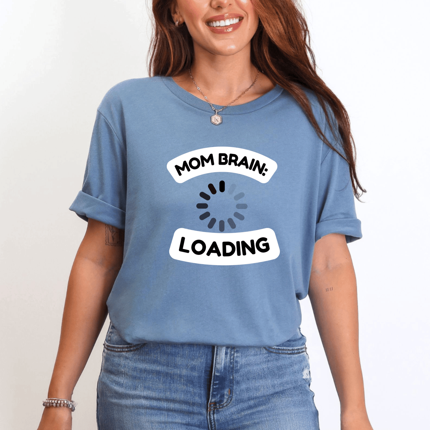 mom life tee that says Mom Brain T-Shirt for moms