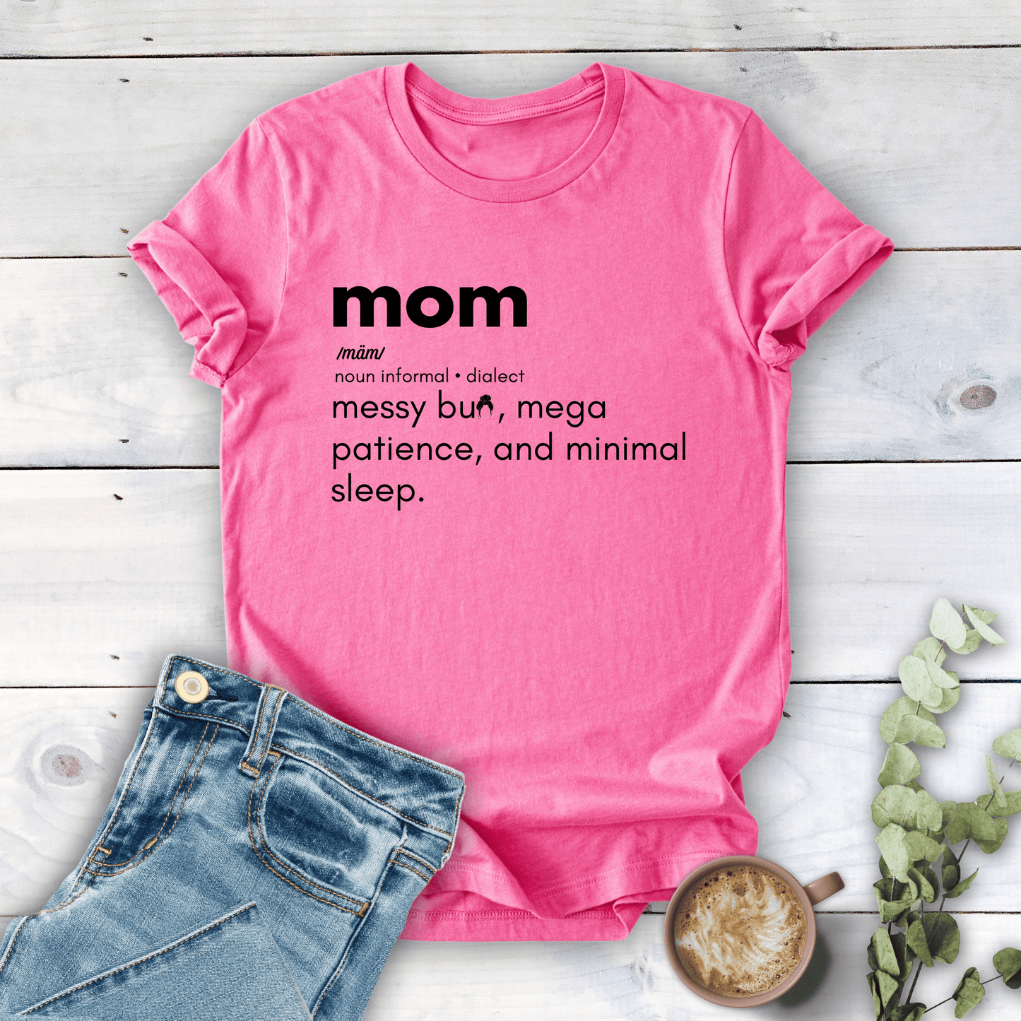 mom life tee that says Mom Definition T-Shirt for moms