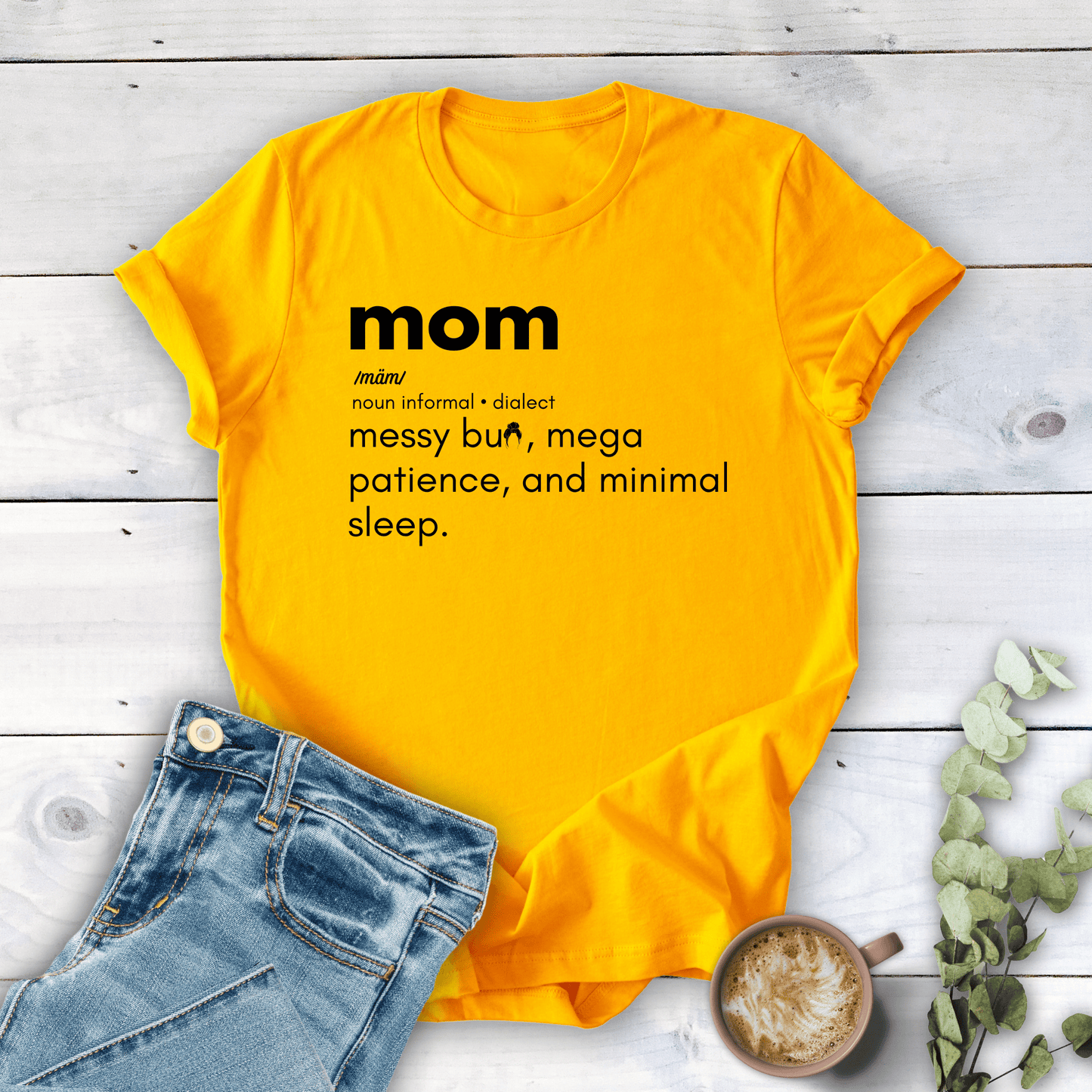 mom life tee that says Mom Definition T-Shirt for moms