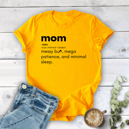 mom life tee that says Mom Definition T-Shirt for moms