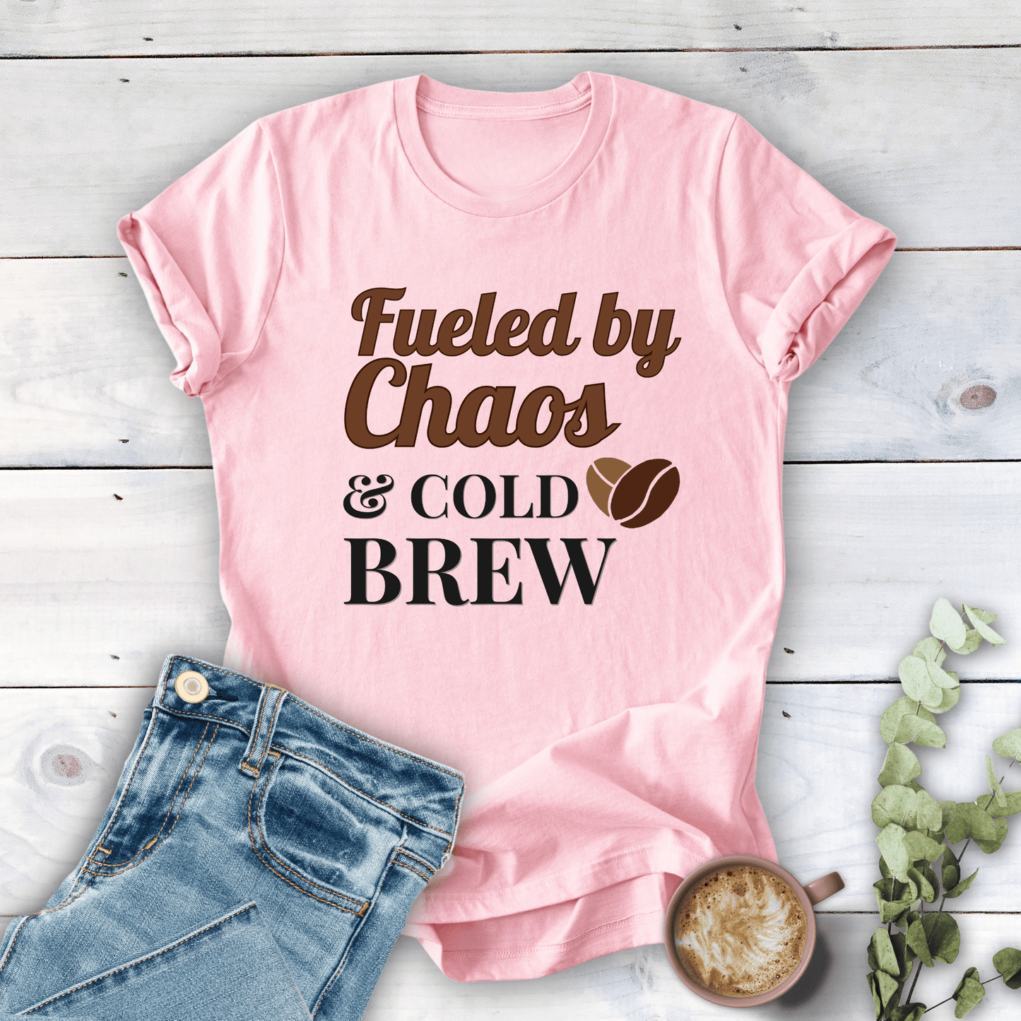 mom life tee that says Mom Fuel T-Shirt for moms
