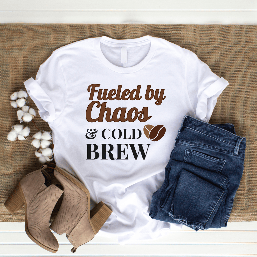 mom life tee that says Mom Fuel T-Shirt for moms
