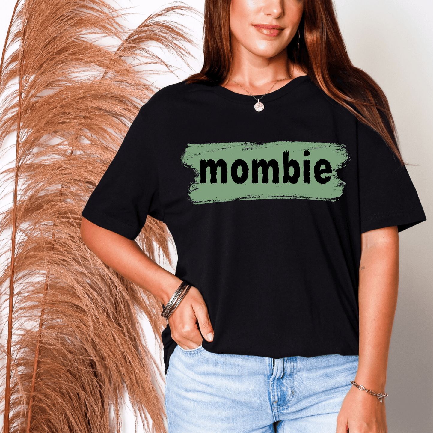mom life tee that says mombie--T-Shirt for moms