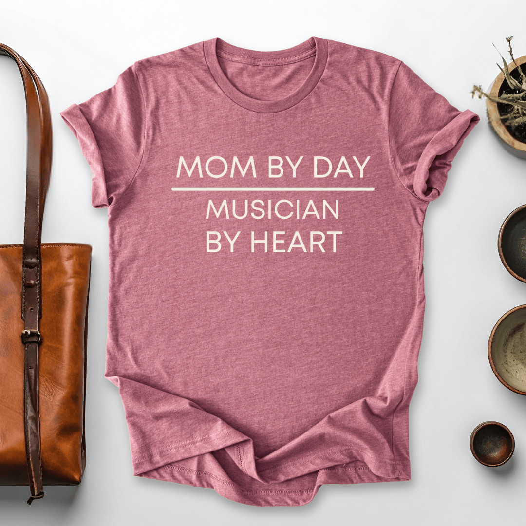 mom life tee that says Musician & Mom T-Shirt for moms