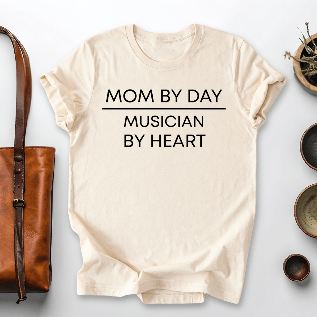 mom life tee that says Musician & Mom T-Shirt for moms
