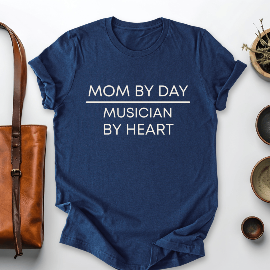 mom life tee that says Musician & Mom T-Shirt for moms