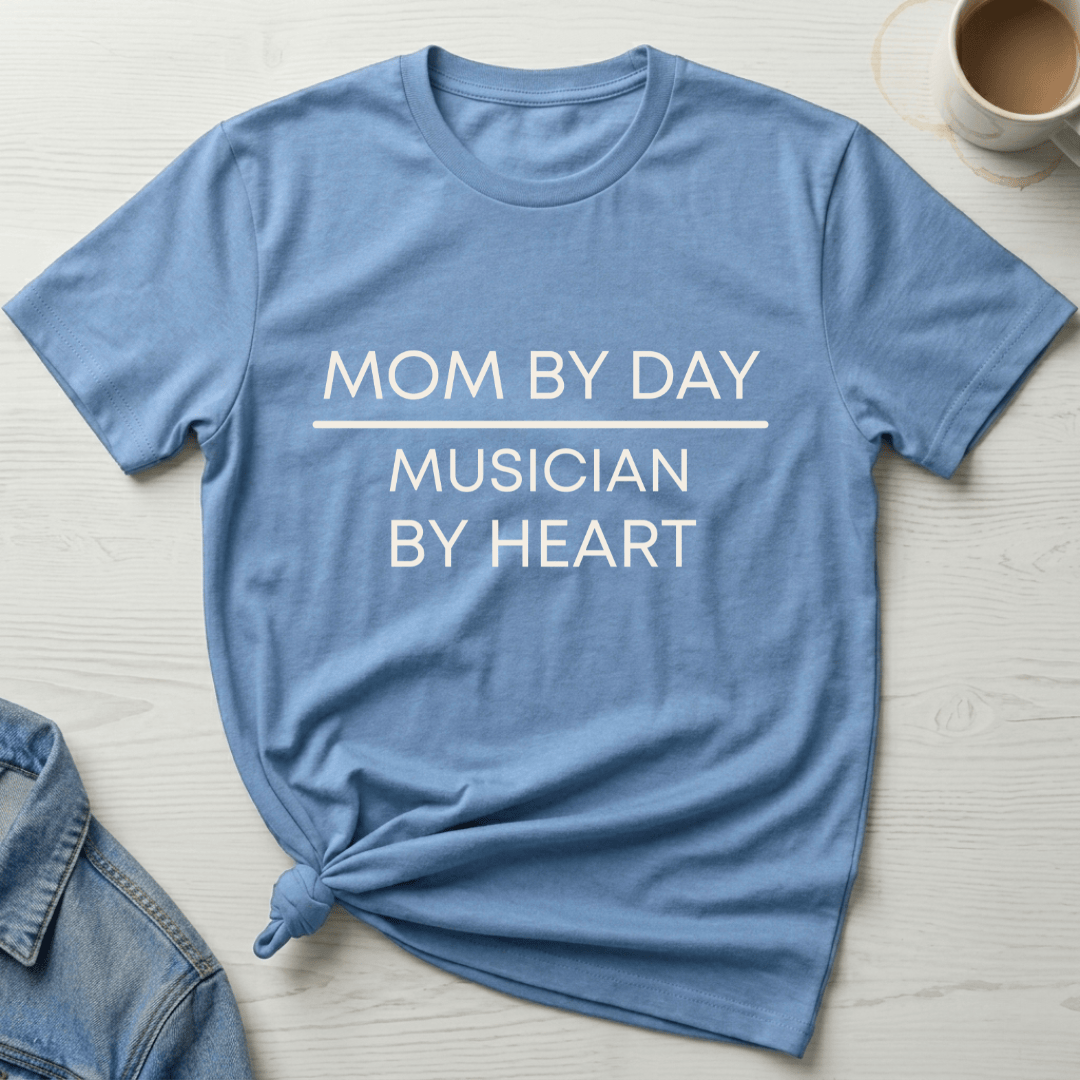 mom life tee that says Musician & Mom T-Shirt for moms