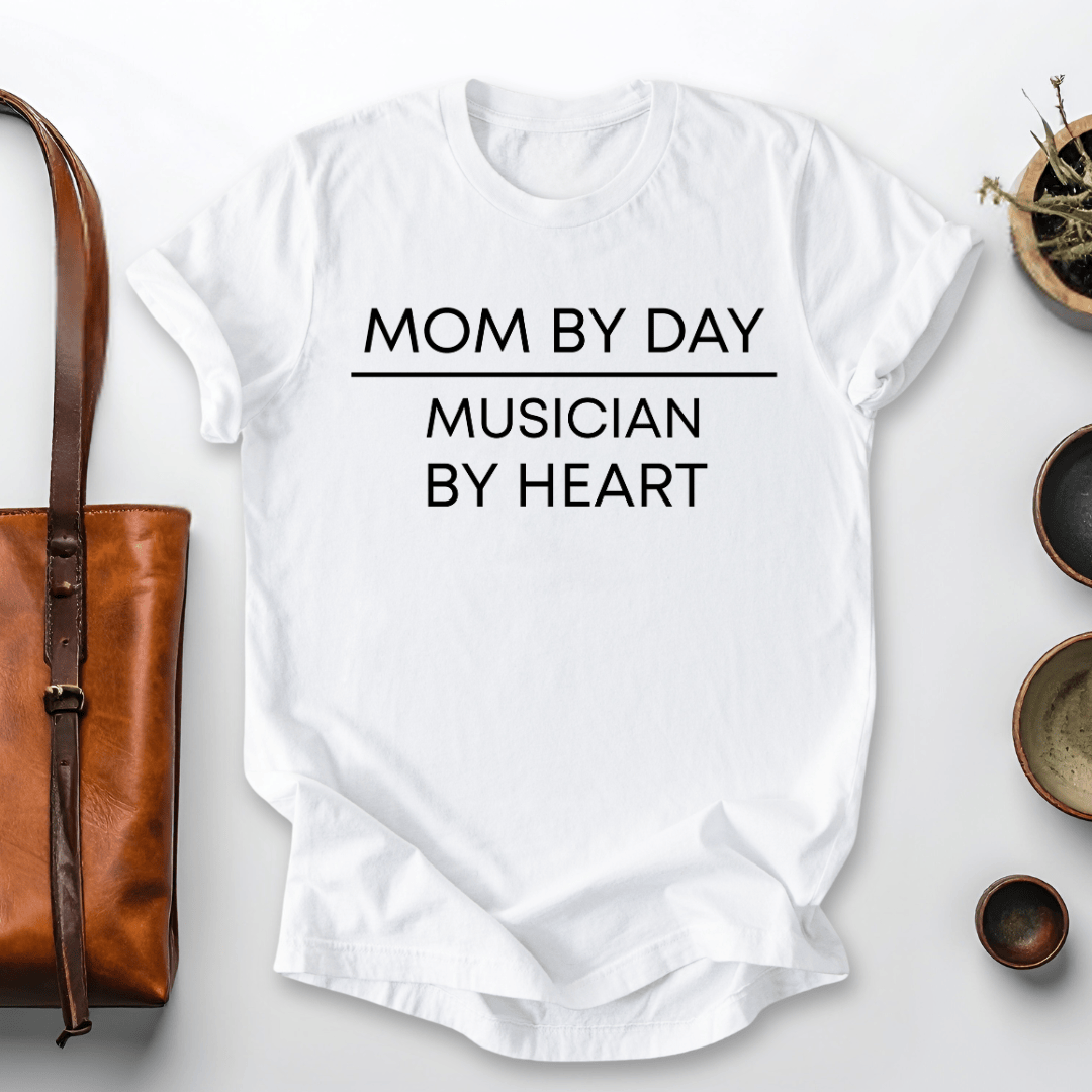 mom life tee that says Musician & Mom T-Shirt for moms