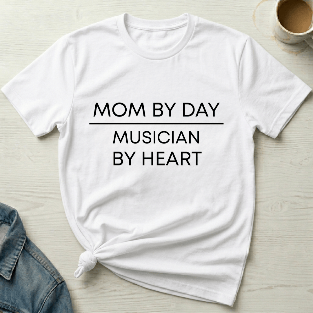 mom life tee that says Musician & Mom T-Shirt for moms