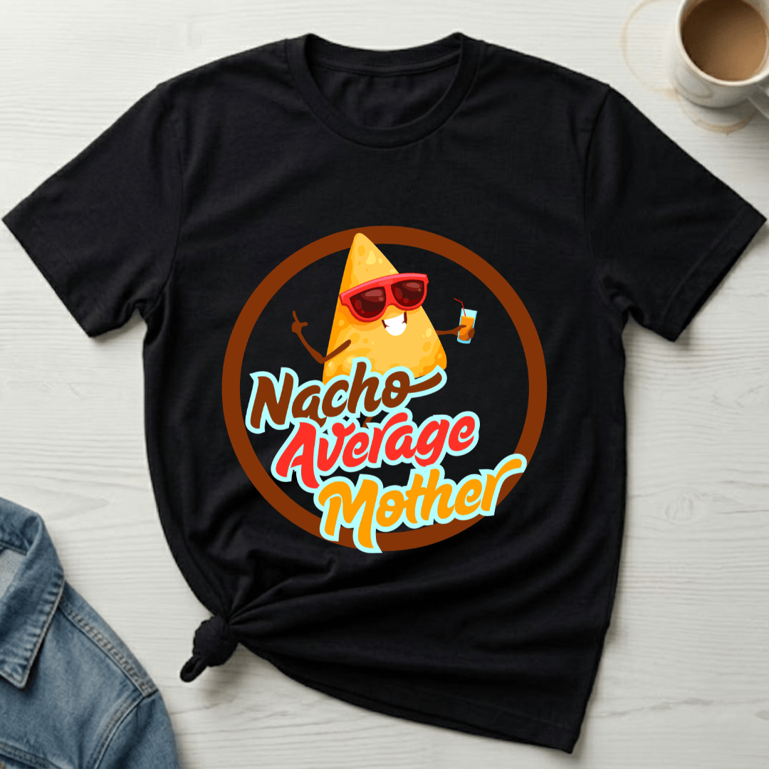 mom life tee that says Nacho Funny Mom T-Shirt for moms