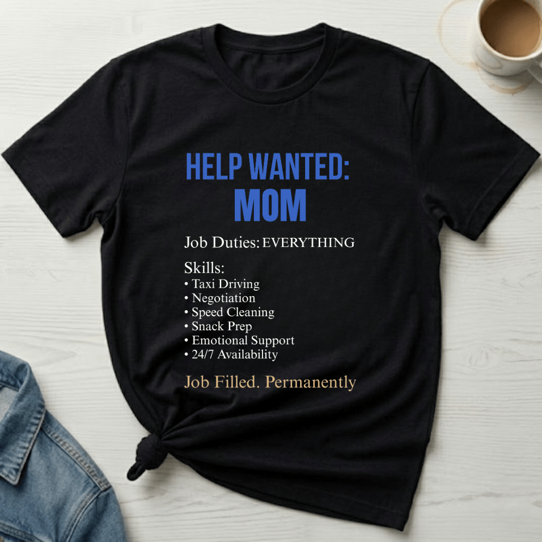 mom life tee that says Skills of a Mom T-Shirt for moms