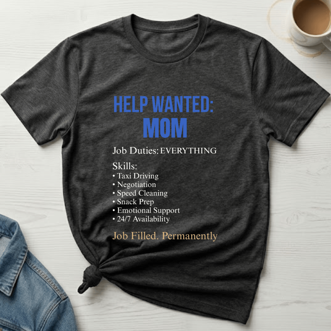 mom life tee that says Skills of a Mom T-Shirt for moms
