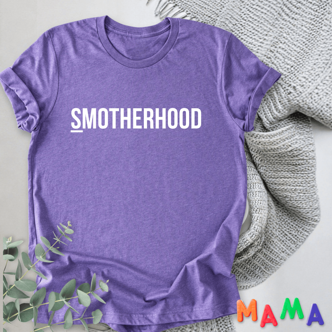 mom life tee that says Smotherhood Cute Mom T-Shirt for moms