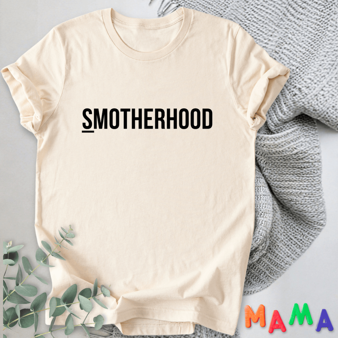 mom life tee that says Smotherhood Cute Mom T-Shirt for moms