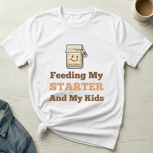mom life tee that says Sourdough Mom T-Shirt for moms