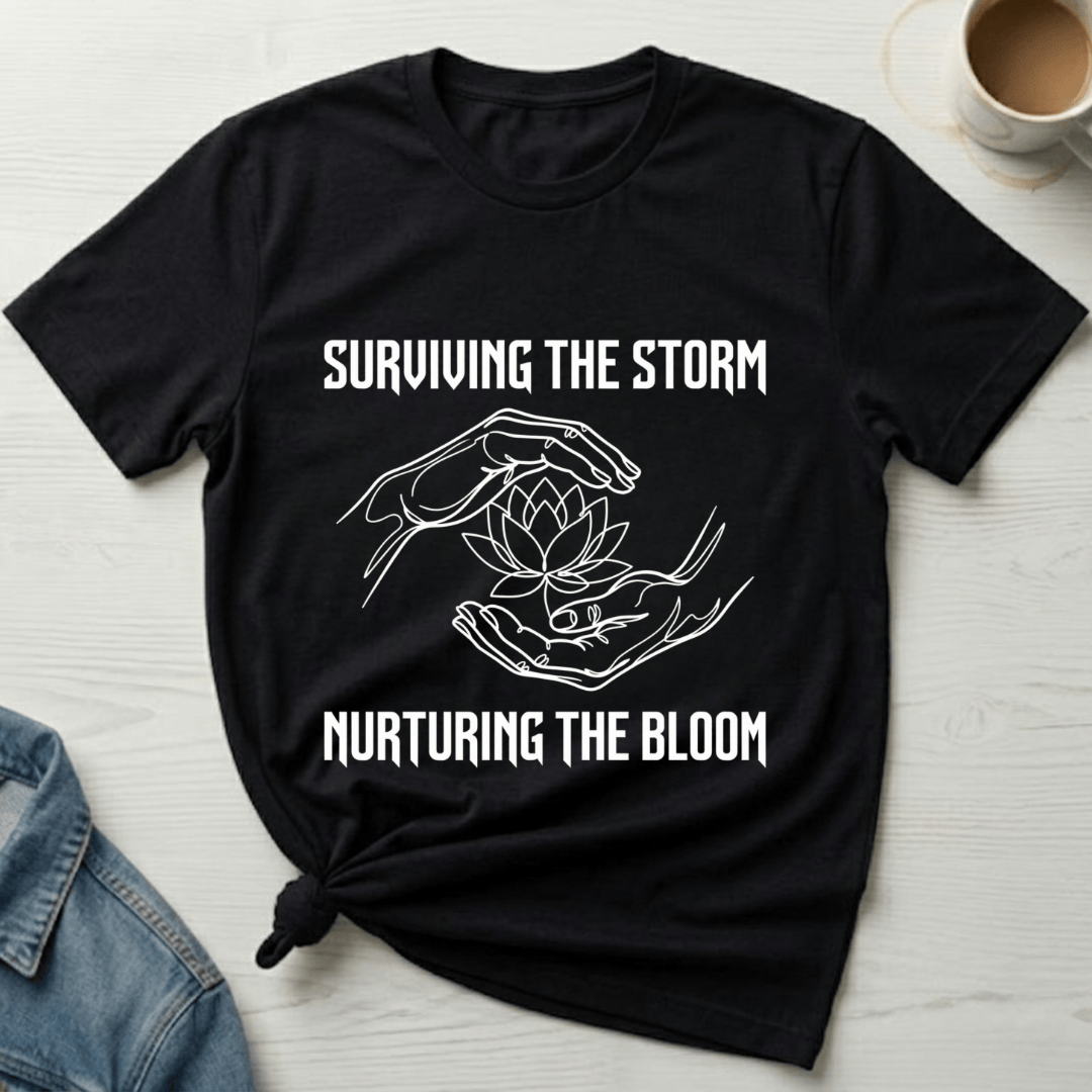 mom life tee that says Surviving Mom T-Shirt for moms