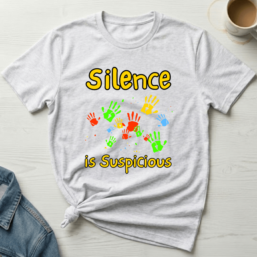 mom life tee that says Suspicious Mom T-Shirt for moms