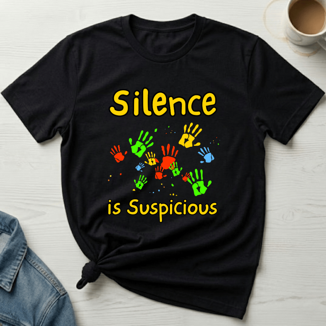 mom life tee that says Suspicious Mom T-Shirt for moms