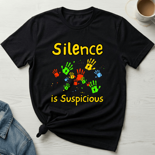 mom life tee that says Suspicious Mom T-Shirt for moms