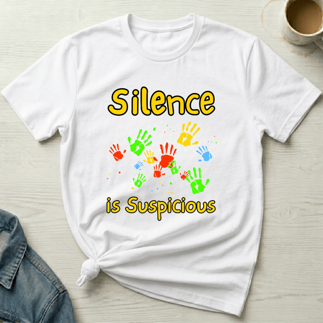 mom life tee that says Suspicious Mom T-Shirt for moms