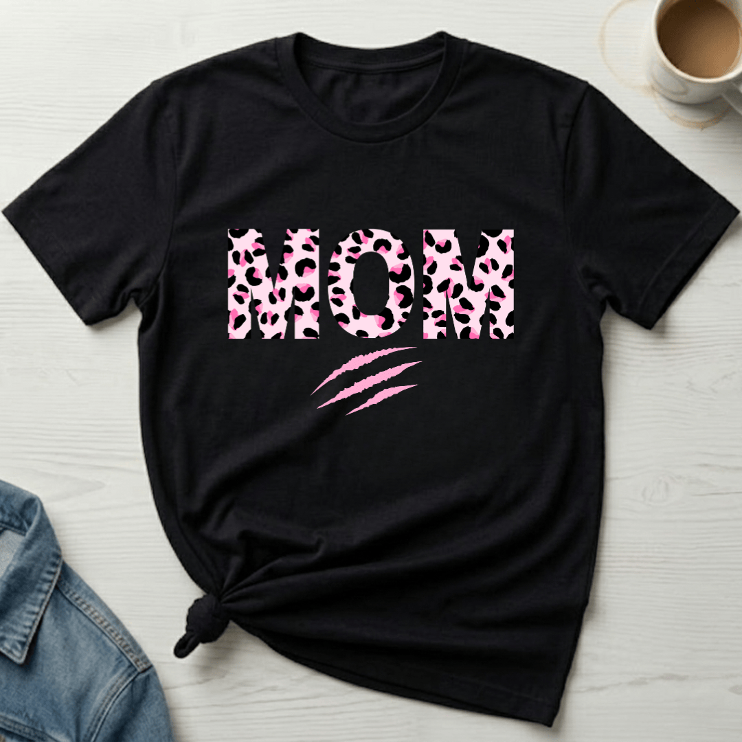 mom life tee that says Wild Mom T-Shirt for moms