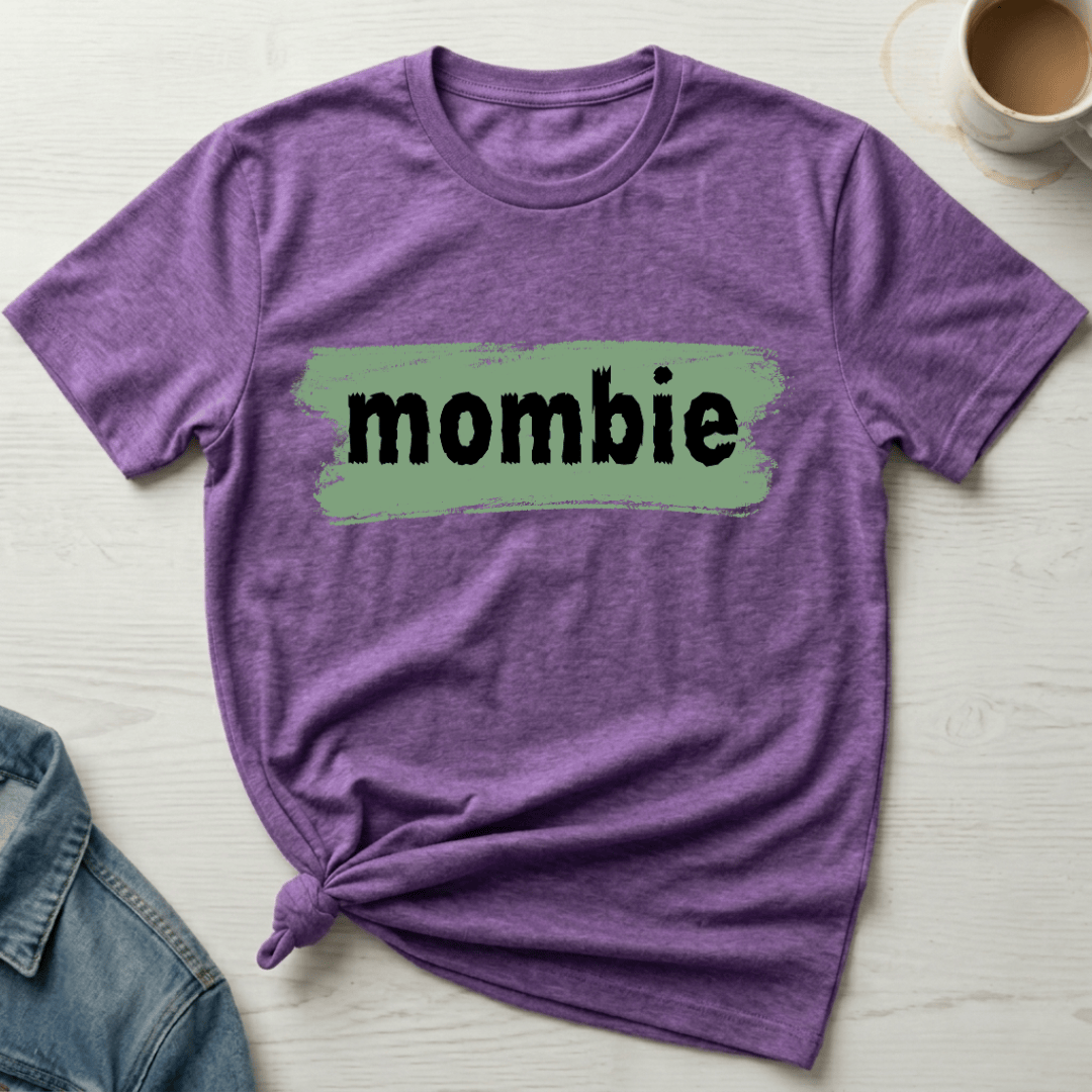 mom life tee that says Zombie Tired Mom T-Shirt for moms