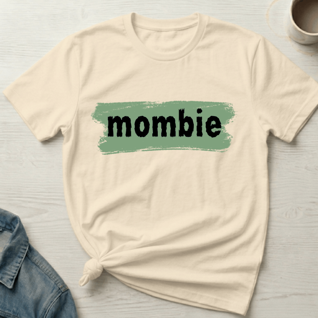 mom life tee that says Zombie Tired Mom T-Shirt for moms