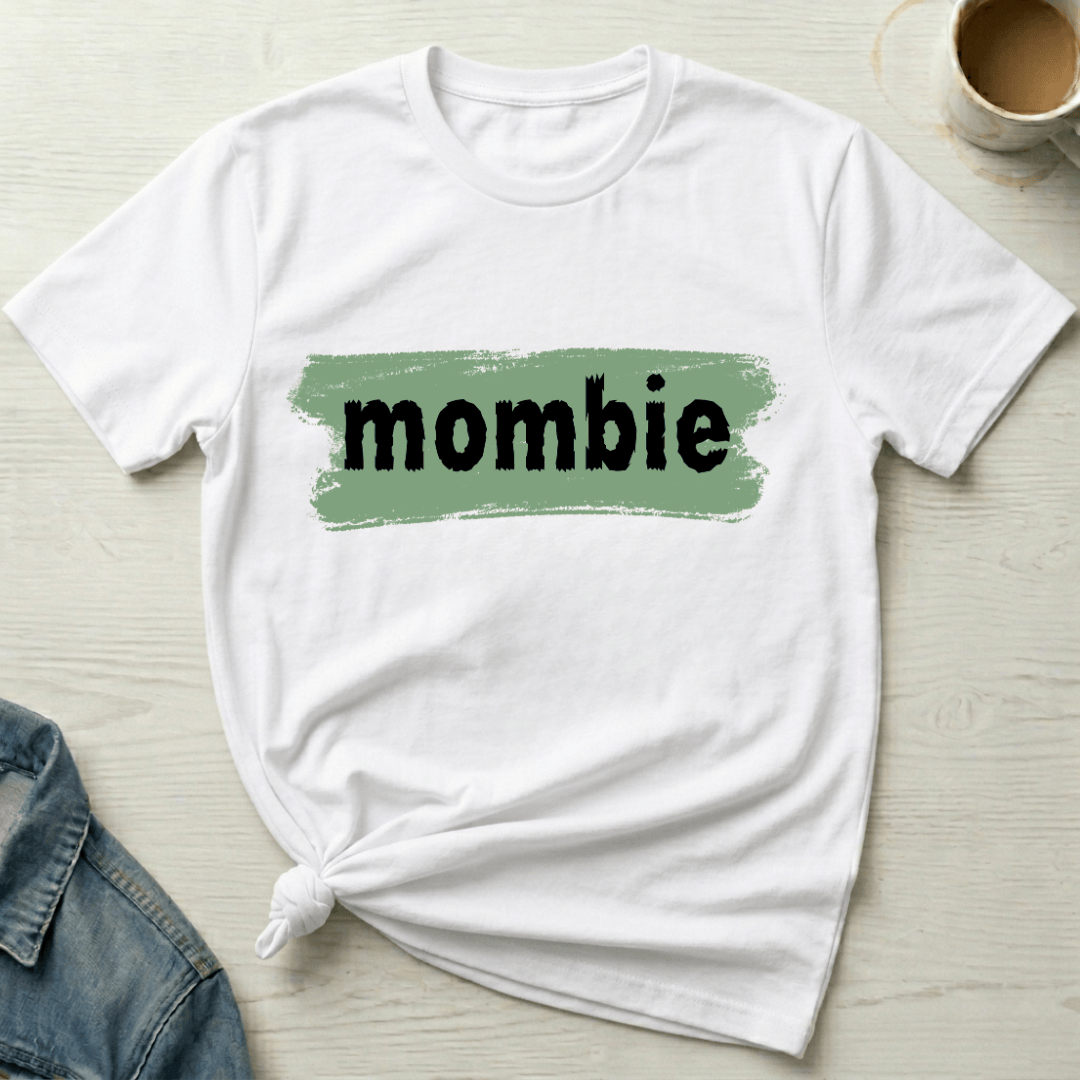 mom life tee that says Zombie Tired Mom T-Shirt for moms